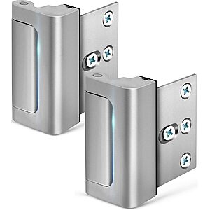 2-pk EverPlus 3" Home Security Reinforcement Door Lock (for Inward Swinging Door)