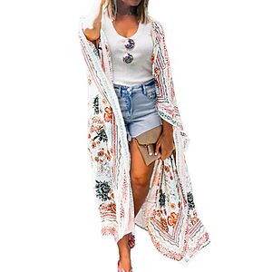MayBuy Women's Floral Kimono Lightweight Beach Cover-Up Cardigan $8.13 + Free Shipping w/ Prime or on $35+