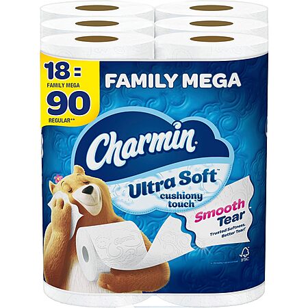 Charmin 36-Count Toilet Paper with $15 Credit!
