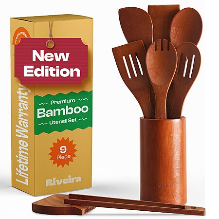 60% Off Riveira Wooden Utensils Set!