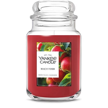 22-Oz Yankee Candle Large Jar (Macintosh) $13.29 w/ S&S + Free Shipping w/ Prime or on $35+