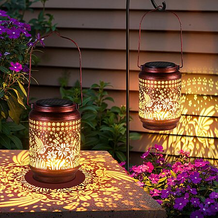 2-Pack KOOPER Waterproof Hummingbird Hanging Solar Lantern Lights $15.99 + Free Shipping w/ Prime or on $35+