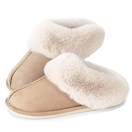 JANERIW Women’s Warm Fuzzy Slippers (Various Colors & Sizes) $11.49 + Free Shipping w/ Prime or on $35+
