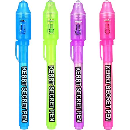 4-Count KERRT Invisible Ink Pen with UV Light Secret Message Pen for Kids $3.84 + Free Shipping w/ Prime or on $35+