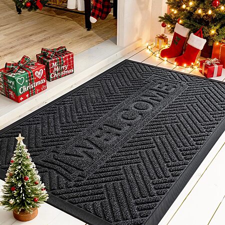 29.5" x 17" Mibao Heavy Duty Front Door Mat (Black) $6.65 + Free Shipping w/ Prime or on $35+