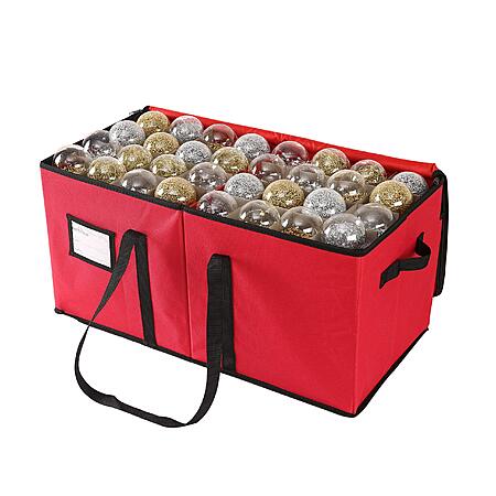 Sattiyrch Christmas Ornament Storage Box w/ Dual Zipper Closure $8.49 + Free Shipping w/ Prime or on $35+