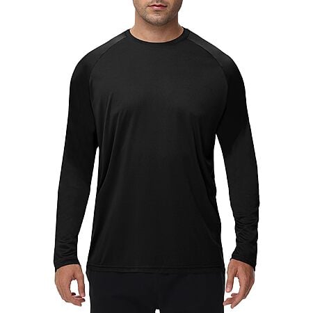 BOOJO Men's Moisture Wicking UV UPF Long Sleeve Shirts from $5.35 + Free Shipping w/ Prime or on $35+