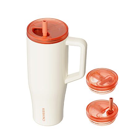 40-Oz KISSKIND Insulated Lumispin Tumbler w/ Handle & Hidden Straw $8.99 + Free Shipping w/ Prime or on $35+