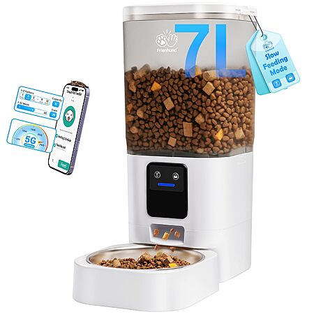 7-Liter Frienhund Smart Automatic Cat & Dog Feeder (White)  $22.49 + Free Shipping w/ Prime or on $35+