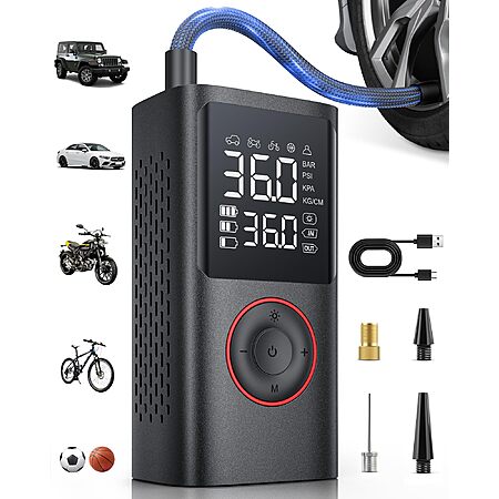 [Prime] Powools Portable 150PSI Cordless Air Compressor & Tire Inflator $9.99 + Free Shipping