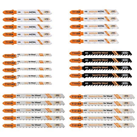 30-Piece BGTEC T Shank Jigsaw Blades Set $11.89 + Free Shipping w/ Prime or on $35+