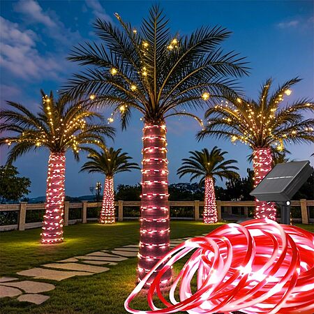 2-Count 33Ft 100LED Honche Solar Rope Tube Lights (Solar-Candy) $9.19 + Free Shipping w/ Prime or on $35+