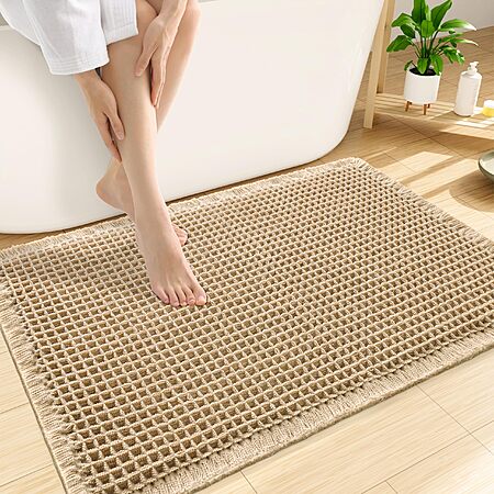 30"x20" Smiry Waffle Bath Mat (Brown) $4.99 + Free Shipping w/ Prime or on $35+