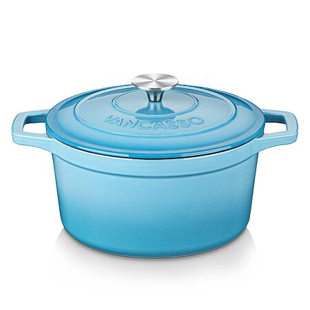 6-Qt vancasso Enameled Round Cast Iron Dutch Oven w/ Lid $34.49 + Free Shipping w/ Prime or on $35+