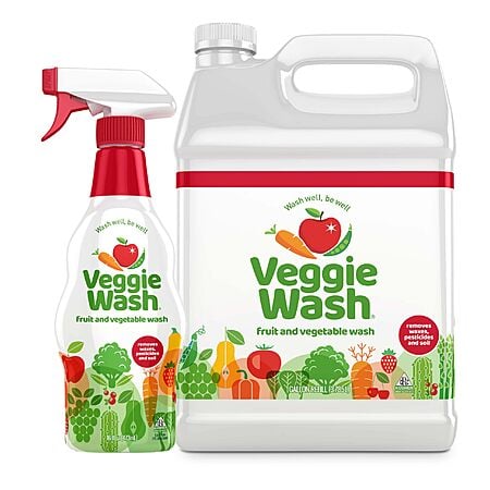 144-Oz (1Gallon+16-Oz) Veggie Wash Fruit & Vegetable Wash $15.19 w/ S&S + Free Shipping w/ Prime or on $35+