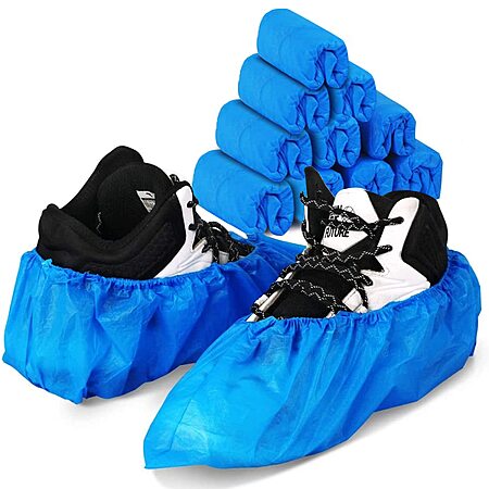 50-Pairs Green Convenience Shoe Covers Disposable Boot Cover (Blue) $4.79 + Free Shipping w/ Prime or on $35+