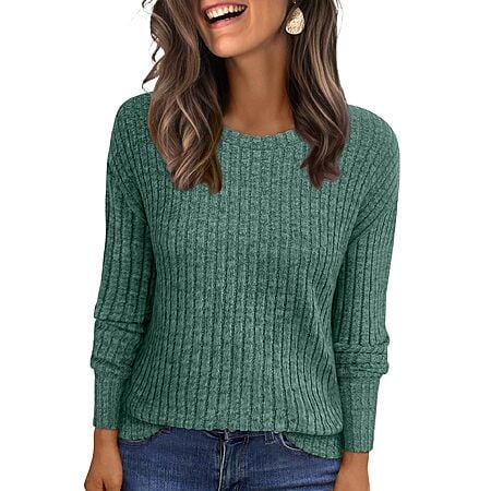 ANRABESS Women's Long Sleeve Tunic Tops (Various Colors & Sizes) $5.59 + Free Shipping w/ Prime or on $35+