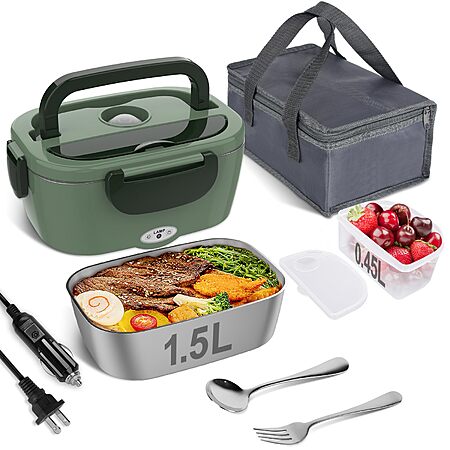 [Prime] Vabaso 80W Heated Lunch Box w/ 1.5L Stainless steel container $15.39 + Free shipping