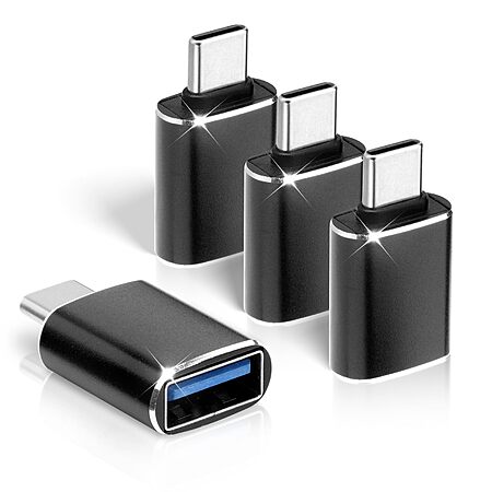 3-Pack Elebase USB-C to USB Type-A Adapters (Black) $2.84 + Free Shipping w/ Prime or on $35+