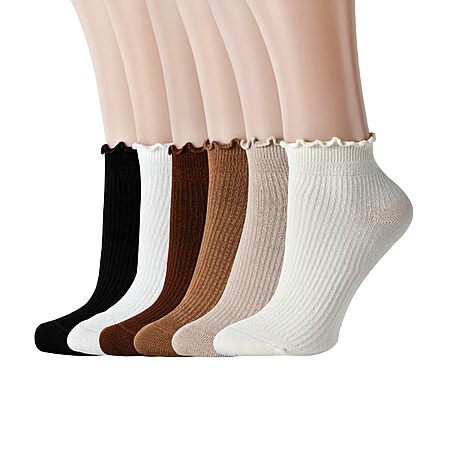 76% Off Women's Ruffle Ankle Socks!