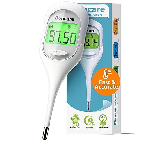 Boncare Large Display Digital Basal Body Thermometer with Fever Alarm $2.99 + Free Shipping w/ Prime or on $35+