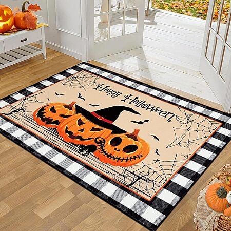 32"x48" Pauwer Halloween Pumpkin Door Mat $9.99 + Free Shipping w/ Prime or on $35+