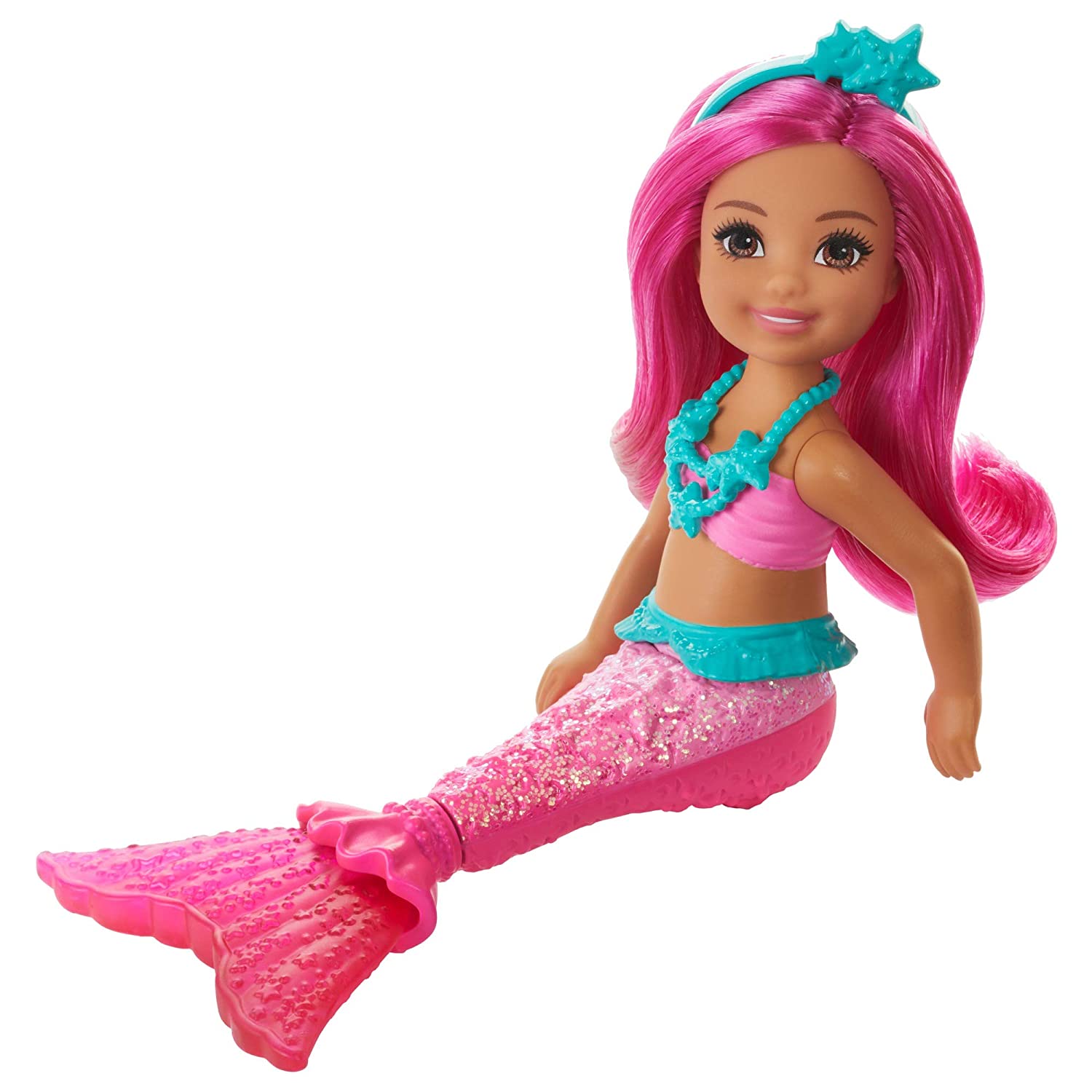 Amazon Has Barbie Dreamtopia Chelsea Mermaid Doll 6 5 Inch With Pink Hair And Tail Multicolor For 6 29