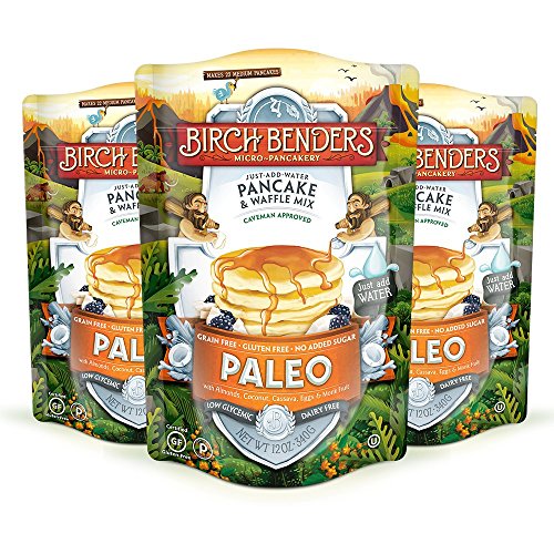 Amazon has 12 Ounce (Pack of 3) Paleo Pancake and Waffle Mix by Birch Benders, Made with Cassava, Coconut, Almond Flour for $9.92 with S&S