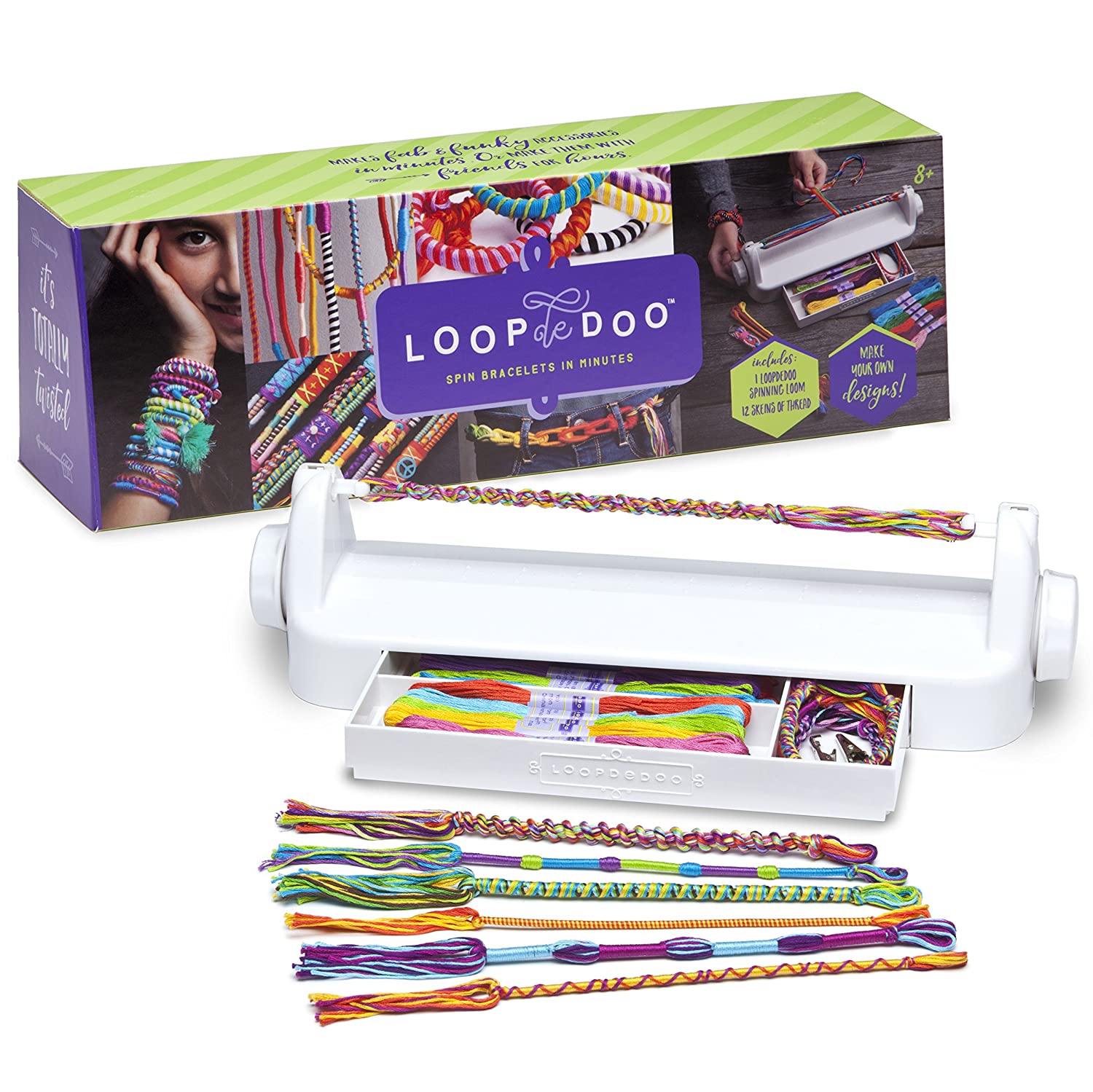 Loopdedoo – Spinning Loom Friendship Bracelet Maker – Award-Winning Craft Kit – Design Your Own Bracelets  – New Edition $21.78