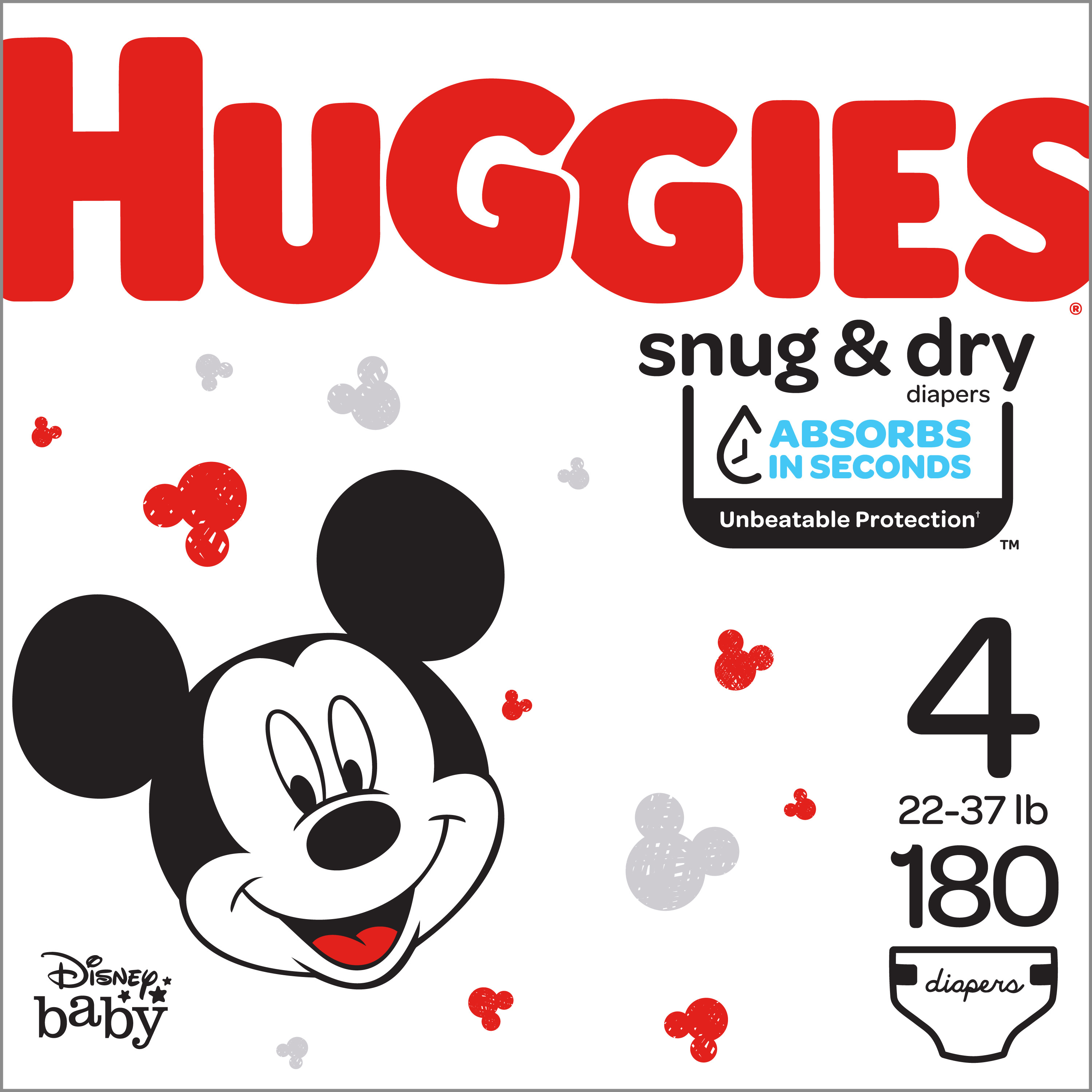 1 month supply of diapers huggies