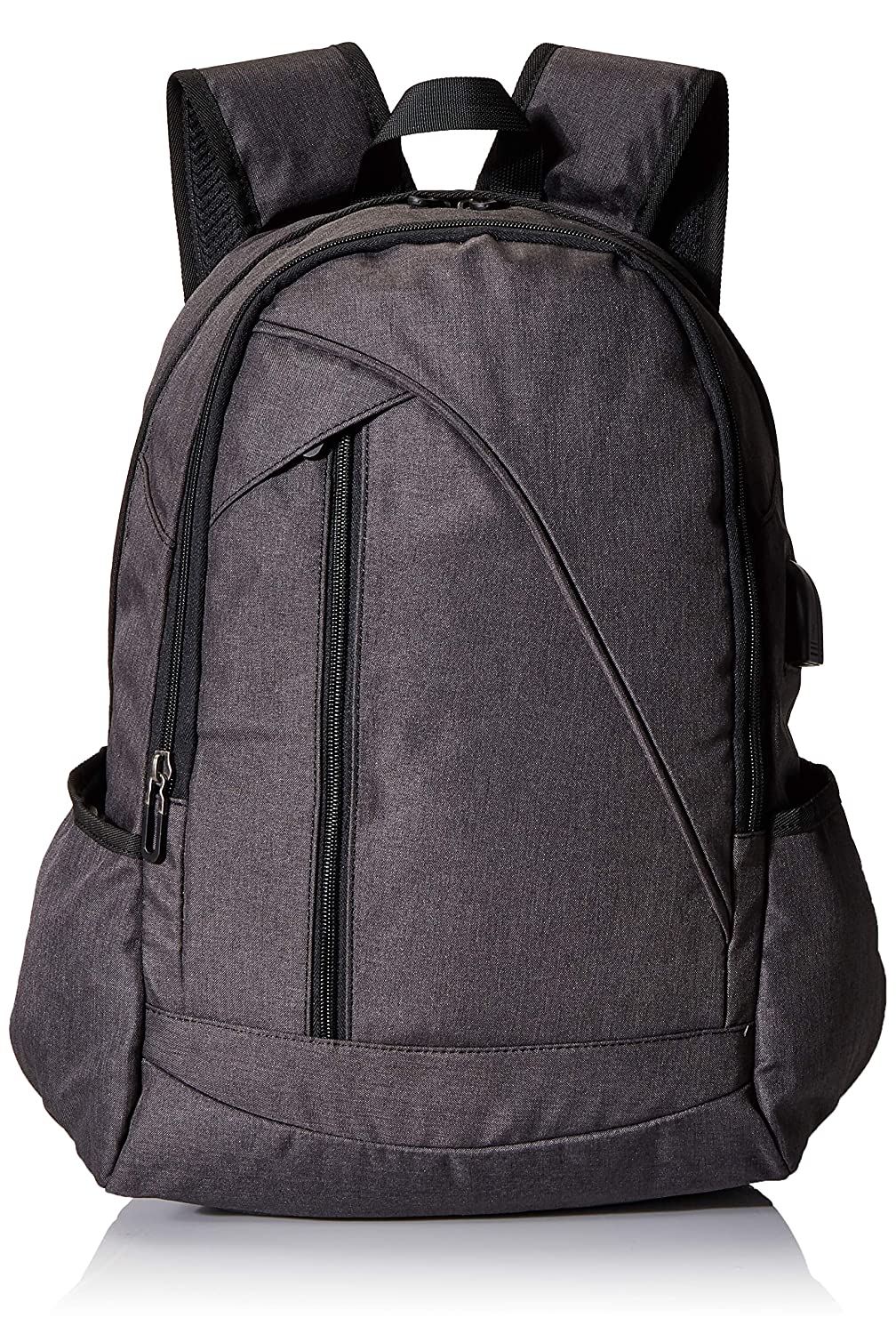 Tocode Water Resistant Laptop Backpack with USB Charging Port Headphone Port Fits up to 17-Inch Laptop Computer Backpacks Travel Daypack School Bags for Men and Women Black $11.66