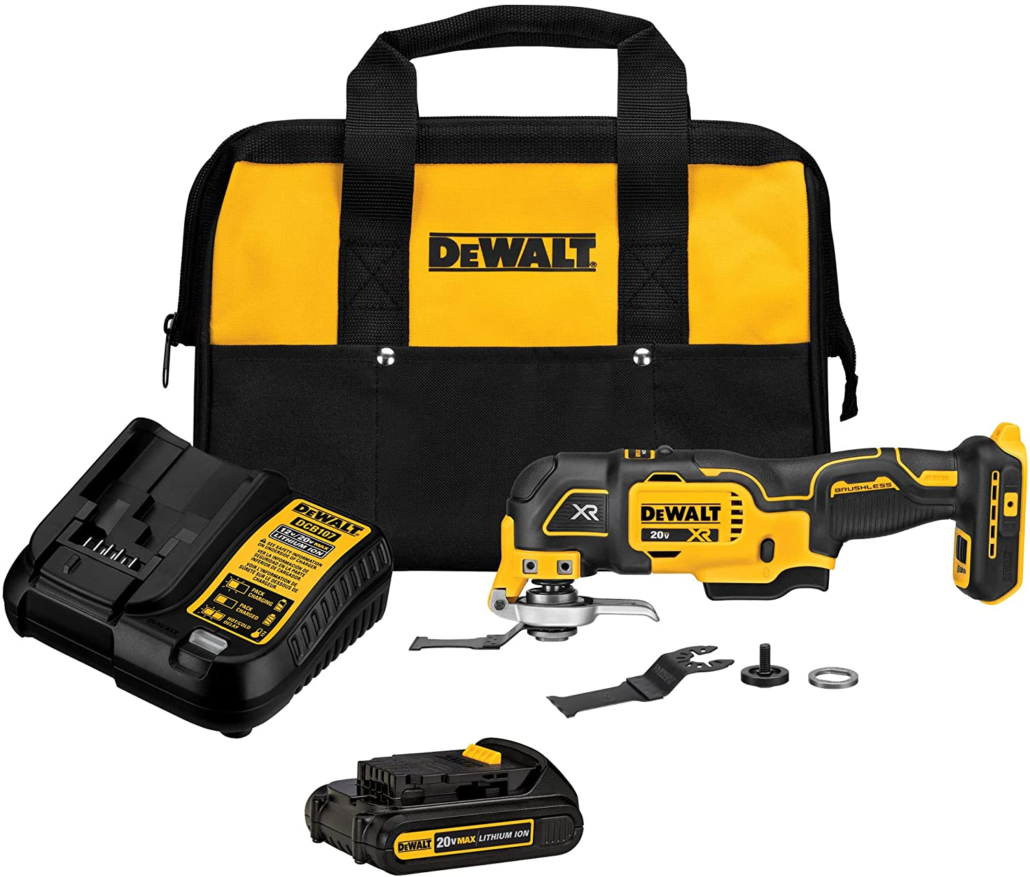 DEWALT 20V MAX XR Oscillating Tool Kit, 3-Speed (DCS356C1) - - Amazon.com $99