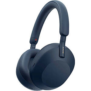 $132.54 YMMV Certified Refurbished Sony WH-1000XM5/L Blue Wireless Noise Canceling Bluetooth Headphones @ Secondipity