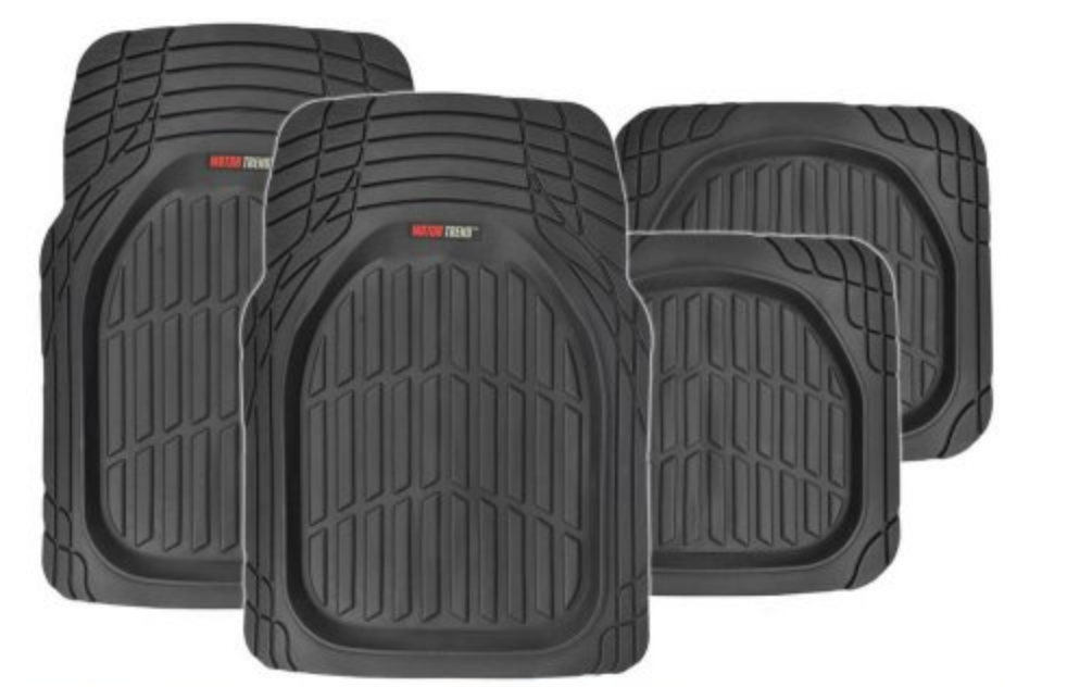 Motortrend Flextough Heavy Duty Floor Mats Black 14 32 Walmart