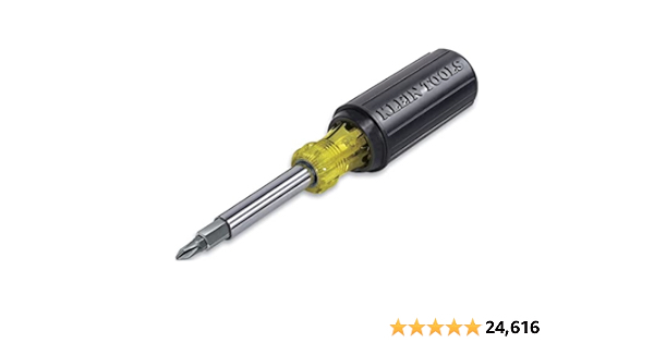 Klein Tools 32500 11-in-1 Screwdriver / Nut Driver Set, 8 Bits (Phillips, Slotted, Torx, Square), 3 Nut Driver Sizes, Cushion Grip Handle - $11.98