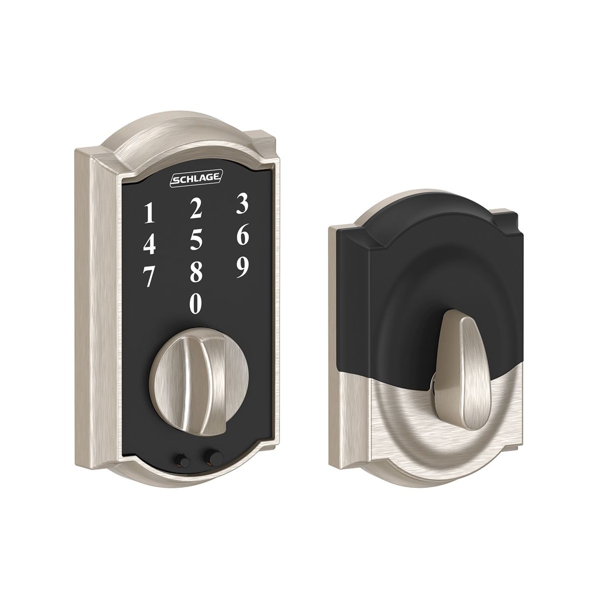 Schlage Camelot Touch Deadbolt (Satin Nickel or Aged Bronze finish, Refurbished) $49.68 after coupon + free shipping at Build.com