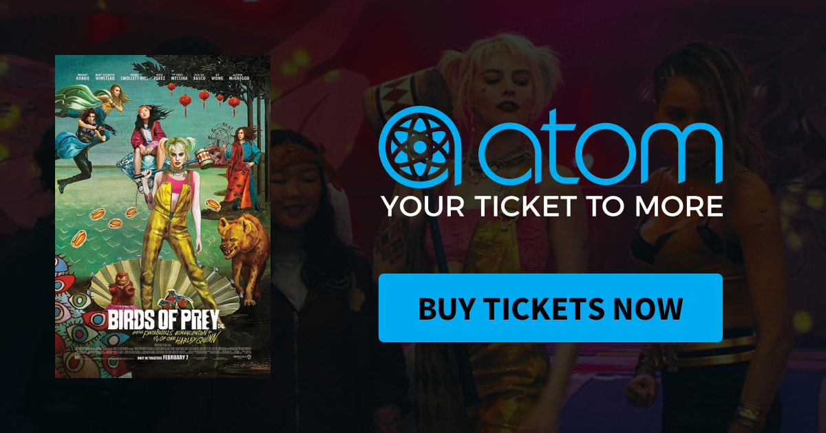 Atom Tickets: Birds of Prey—Five Movie Tickets for $35 (IMAX and Dolby Atmos included)