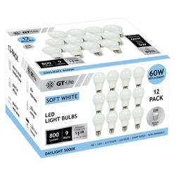 Menards B&M: GT-Lite LED Light Bulb Daylight/Soft White- 60W 12 Pack or 100W 8 Pack + 62 cent Merchandise Credit AR $5.61