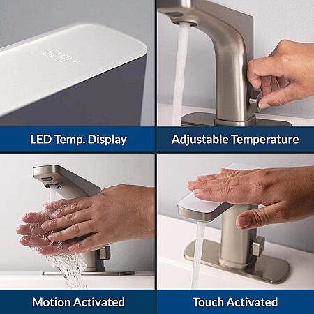 Flow Touchless Bathroom Faucet: $44.93 or Less + Free Ship to Store $40 ...