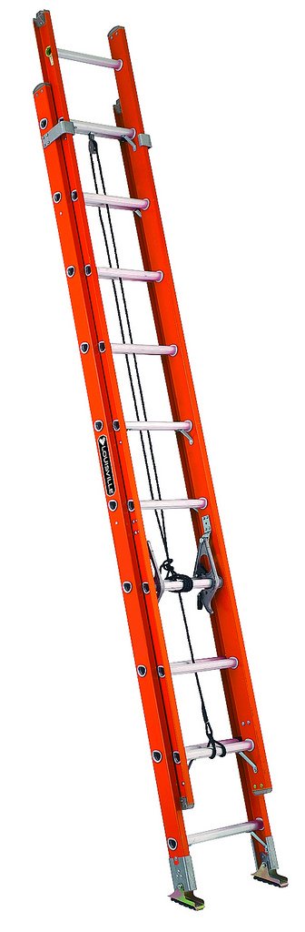 Louisville Ladder FE3232 Fiberlass Extension Ladder 300-Pound Duty Rating, 32 Feet, Orange - Amazon.com $316