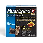 12-Treatments Heartgard Plus Chewable Tablets for Dogs Up to 25lb + $20 Gift Card - Chewy.com $49.99