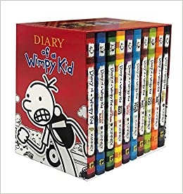 Diary Of A Wimpy Kid Box Of Books Books 1 10 Hardcover Amazon