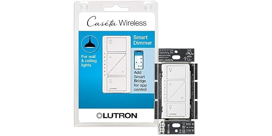 Lutron LUTRON CASETA PD-6WCL-WH Lutron Caseta Smart - $39.99 - Free shipping for Prime members - $39.99