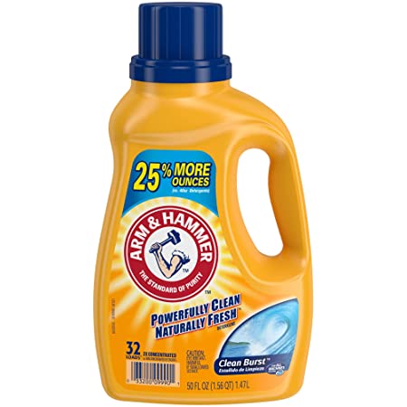 Arm & Hammer Clean Burst Liquid Laundry Detergent, 32 Loads $2.87 or less Free Prime Shipping