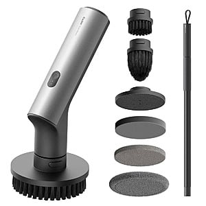 HOTO 2.5Nm Cordless Spin Scrubber w/ 6 Brush Heads & 51" Extendable Handle $40 (Costco Members) + Free Shipping