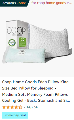 Coop Home Goods Original Loft Pillow Queen Size Bed Pillows for Sleeping - Adjustable Cross Cut Memory Foam Pillows $57.59
