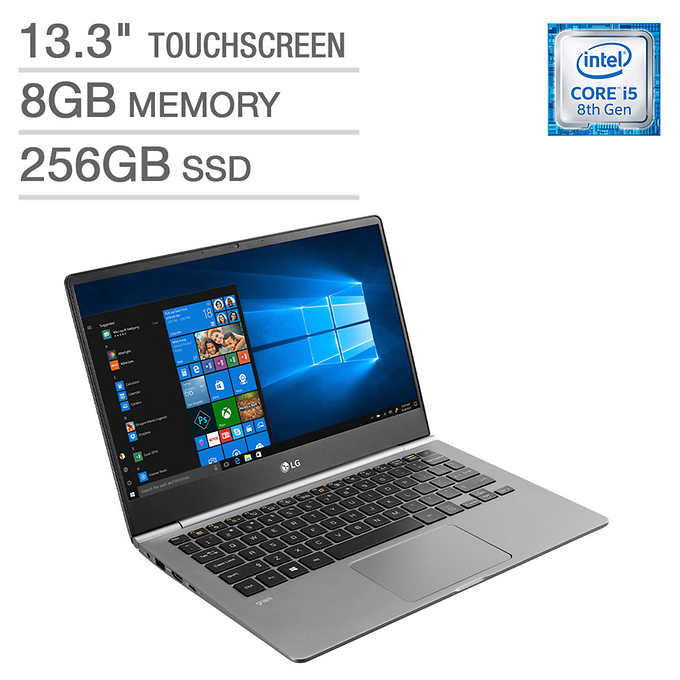 LG Gram Laptop: Intel Core i5-8265U, 13.3" 1080p IPS Touchscreen, 8GB DDR4, 256GB SSD, Type-C, Win 10 $699.99 + Shipping @ Costco