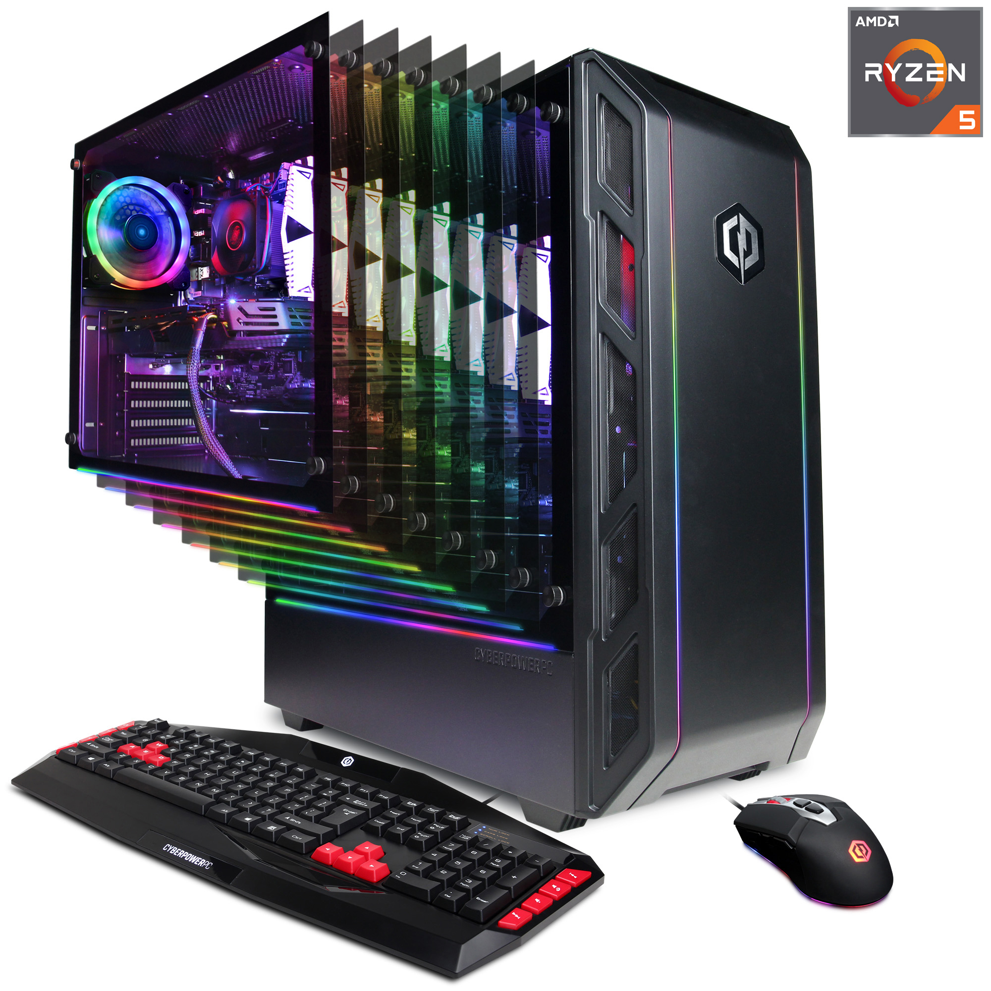 CyberPowerPC Gamer Master Desktop: Ryzen 5 3600, 8GB DDR4, 480GB SSD, RX 580 4GB, Win 10 $579 & More + Free Shipping @ Walmart