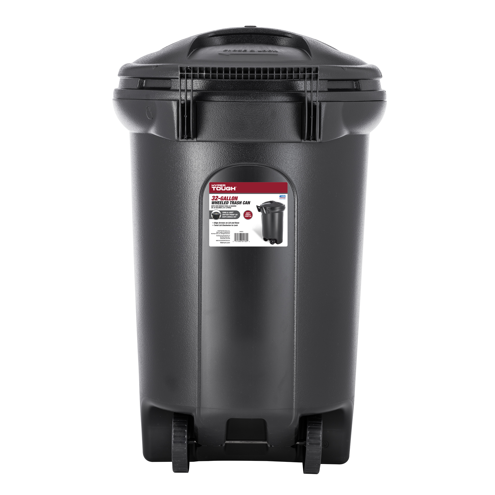 Ymmv Hyper Tough 32 Gallon Wheeled Trash Can With Turn Lock Lid