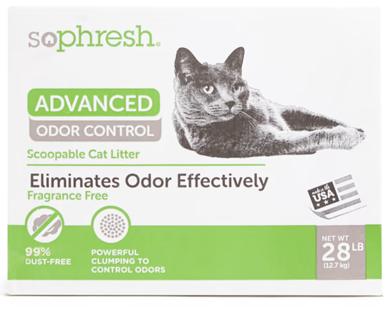 6 Bags of 28-Lbs So Phresh Advanced Odor Control Scoopable Cat Litter $31.96